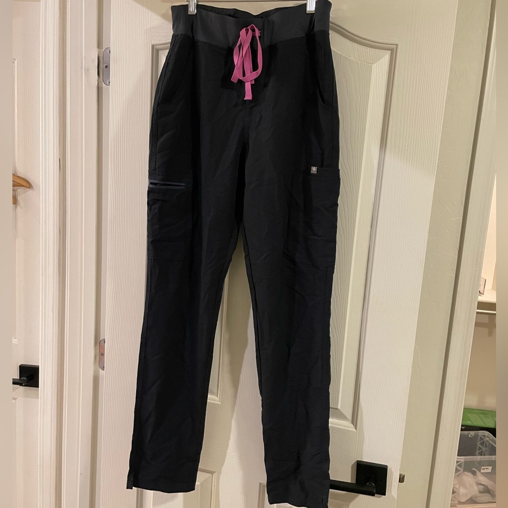 Gray High Waisted Figs Scrub pants